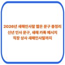 신한종합상사 | 2026년 새해인사말 짧은 문구 총정리(신년 인사 문구, 직장 상사 새해인사말, 새해 카톡 메시지)