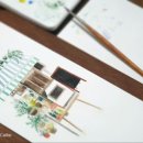 아기자기 수채캘리그라피 이미지