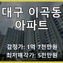 성서3차동서타운 | 대구 달서구 이곡동 성서3차동서타운 아파트 경매, 3회 유찰 후 5천만원대 진입! 임차권등기 인수 주의보!