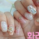 꽃나비 네일 이미지