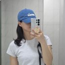 그린수지 | EIMS 이미스 수지 모자 아플리케 볼캡 블루그린 착샷 후기