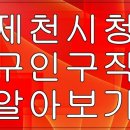 제천 시청 구인구직 취업