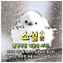 🍒첫눈이 내린다는 소설(小雪)날 아침편지 '겨울사랑' 이미지