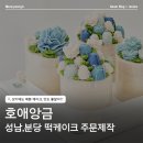 유니플라워케이크 | 성남 떡케이크 맛집 호애앙금, 예쁘기만 한게 아냐! 정말 맛있어🤤