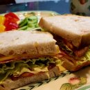 잡곡호밀빵 치즈 살라미 샌드위치 이미지