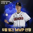 KBO 5월 월간 MVP - 곽빈 이미지