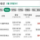 [여객선 운항정보] 2023년1월25일 (수요일) 이미지