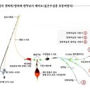 갈치 갯바위/방파제 원투낚시 채비도(깊은수심층 유동찌방식) 이미지