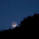 산을 넘는 초승달 (Crescent Moon go across a mountain) 이미지