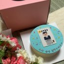 경기광주 레터링떡케이크, 아뜰리에 화담에서 승진케이크 주문했어요.