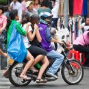 태국의 오토바이 택시 이미지
