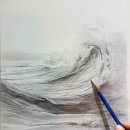 연필드로잉 | ✏️연필 하나로 파도를 담다, 스테들러 드로잉 후기