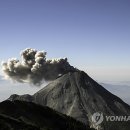 멕시코 콜리마 화산 폭발 이미지