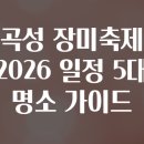 곡성읍내 및 신월천 | 곡성 장미축제 2026 일정 5대 명소 가이드