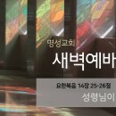 영성일기 2022.12.28. (수) 새벽기도회 (찬송) 191장 내가 매일 기쁘게 (성경) 요 14:25-26 이미지