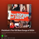 피치포크 결산 올해의 노래 best song 100