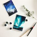 수채화 드로잉 이미지