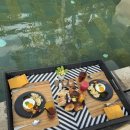 한주팜 | [신혼여행] 팜투어 발리🏝️ / 4일차 / 짐바란뿌리발리 플로팅조식🥐 / 스냅촬영 / 와룽판 요가🎀