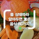 몸 상태따라 알아두면 좋은 음식 80가지 이미지