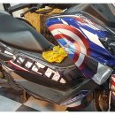 yamaha nmax125 캡틴아메리카 전체mmx방탄데칼 이미지