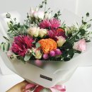 프렌치 스타일 유러피안 꽃다발 이미지