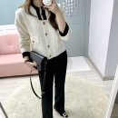 (U)유크린명품수선세탁 | ♥︎ [우아르 - 가을마켓] 블랙 앤 화이트 배색 니트 자켓 (아이보리, 블랙)