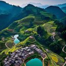 Terrace farming.... China 이미지