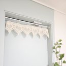 코바늘 소품 만들기 | 하트 바란스커튼 도안으로 뜨개질 코바늘 커튼 만들기 셀프 제작 후기