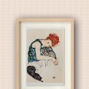 에곤 실레의 'Sitting Woman with Legs Drawn Up'을 소개합니다. 이미지