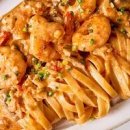 투움바파스타 만들기 매콤 새우 크림파스타 만들기 페투치네면 이미지