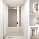 고불로 464 | 비대칭양개도어 유광실버손잡이와 모루유리 현관중문 힐스테이트삼동역 시공후기