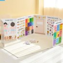 브레인컬러연구소 | i100 브레인러닝 아기병풍 터미타임 유아 신생아 놀면서 배우는 아기벽보