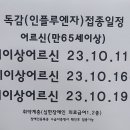 2023년도 독감접종 시기 이미지