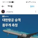 대한항공 몸무게 측정 이미지