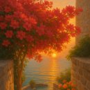 노을바다 이미지