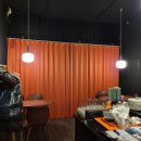 중동 대광로제비앙 | [마곡커튼] 오렌지컬러 주황색 암막커튼 - 마곡럭스나인 오피스텔상가 이자카야 바인테리어커튼