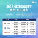 2022 여자 프로배구 홍천 서머매치 일정 (무료입장) 이미지