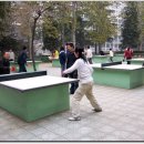 중국 탁구가 세계 최강인 이유(?) - 돌 탁구대 이미지
