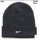 NIKE(7312)나이키.블랙비니모자.스우쉬비니.미주판정품.SWOOSH BLACK BEANIE 이미지