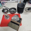 (완료)안리표 1리터 포트, 티탄버너, 집게, 국자, 커피드리퍼,미니도마, 티탄컵등등 이미지