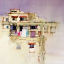 여행스케치 수채화 이미지