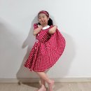 어린이집 유치원 복고데이 의상 : 빨간 땡땡이 원피스 내돈내산 찐후기