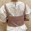 손뜨개 DIY | 여름을 담은 손뜨개, 린넨 뷔스티에 - 쎄비 뜨개DIY 후기