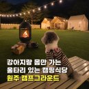 강아지랑 불멍 가능한 울타리 있는 애견동반 캠핑식당 원주 캠프그라운드
