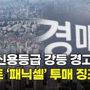 아파트 투매 징조.... 서로 못 도망가서 난리난 상황... 국가 신용등급 강등 조짐... 부동산때문에 국가부도날 처참한 상황... 이미지