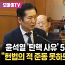 [국회소추위원]윤석열 &#39;탄핵 사유&#39; 5가지 제시와 PPT 이미지