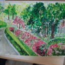 우리 동네 수채화 이미지