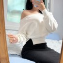 맨투맨 | 내돈내산 지그재그 잘산템 : 베이델리 트임 오프숄더 맨투맨 후기 스트레이트 체형 추천