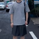 인더로우 스트라이프 티셔츠 OOTD(인더로우, 포커페이스, 페몬트, 해칭룸, 해스)