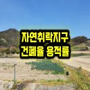 자연취락지구 건폐율 용적률 이미지